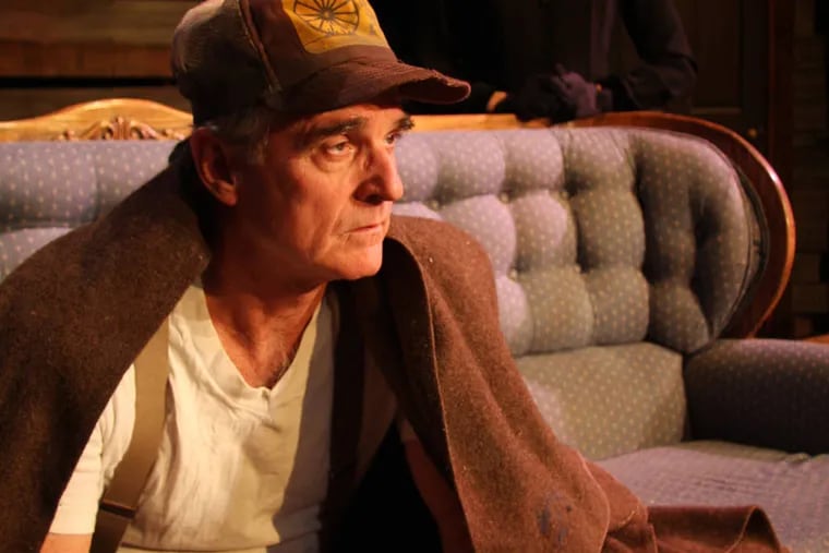 Dave Fiebert is Dodge in the Iron Age Theatre production of "Buried Child" by Sam Shepard.