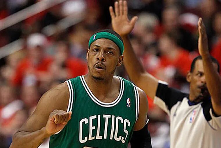Perhaps no Celtic played with a bigger chip on his shoulder in Game 3 than Paul Pierce. (Yong Kim/Staff Photographer)