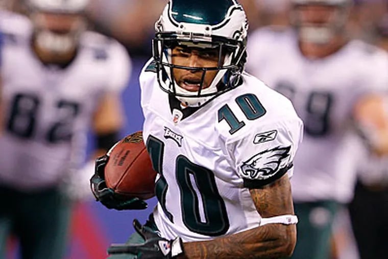 DeSean Jackson had six catches for 88 yards against the Giants. (David Maialetti/Staff Photographer)