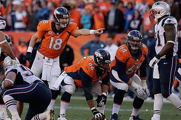Broncos quarterback Peyton Manning. (Julie Jacobson/AP)