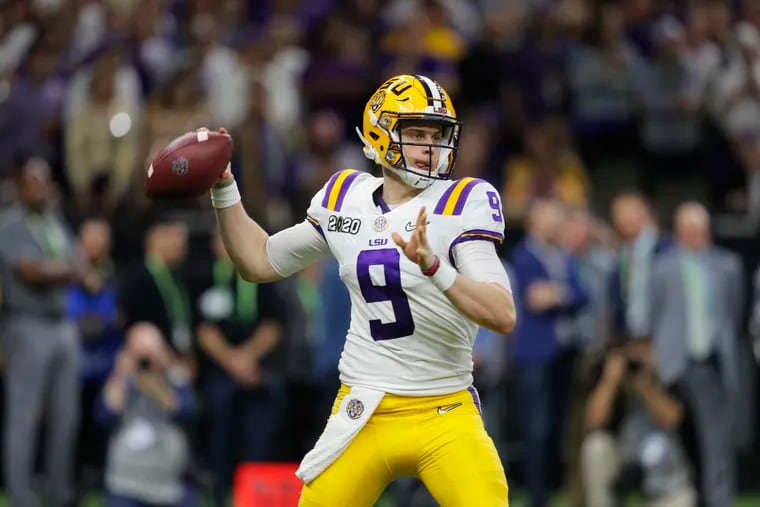 LSU quarterback Joe Burrow is expected to be chose first overall by the Bengals. It would be the fifth Cincinnati QB chosen No. 1 overall and none of them had winning records.