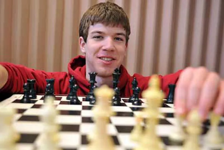 His prowess at chess has landed Dan Yeager, a senior at Hatboro-Horsham High School, a scholarship to the University of Texas at Dallas that has a value of about $68,000. (Sharon Gekoski-Kimmel / Staff Photographer)