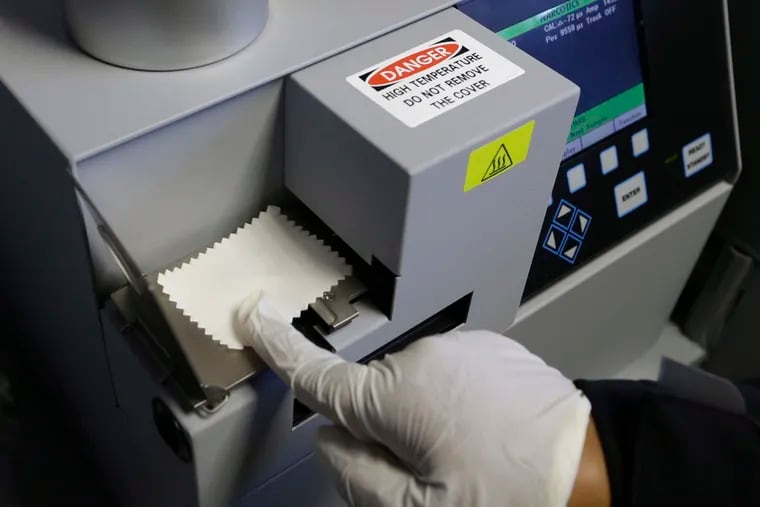 An airport-style ion spectrometer that tests for illegal narcotics at Vacaville State Prison in California. This is the same type of technology Montgomery County law enforcement used to test THC gummies.