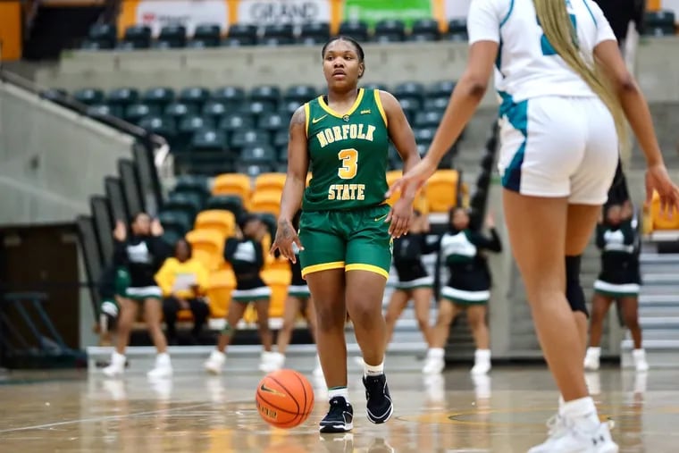 Former Neumann Goretti star Diamond Johnson is averaging more than 20 points per game in 12 contests for Norfolk State.