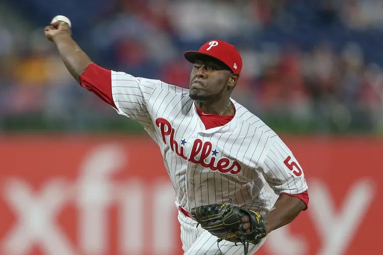 Hector Neris' delivery fell under the microscope during the Phillies' 4-2 win Friday.