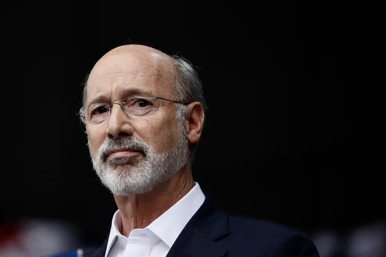 Gov. Tom Wolf speaks at a campaign rally for Pennsylvania candidates in Philadelphia, Friday, Sept. 21, 2018.