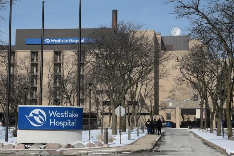 Exterior of Westlake Hospital in Melrose Park, Ill., Tuesday, Feb. 19, 2019. (Antonio Perez/Chicago Tribune/TNS)
