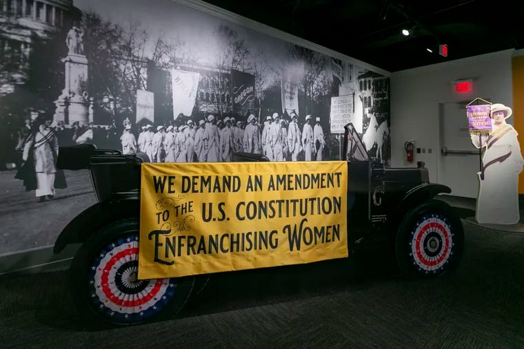 A new, semipermanent exhibition on the 19th Amendment and the suffrage movement opens Aug. 26 the National Constitution Center on Independence Mall in Philadelphia.