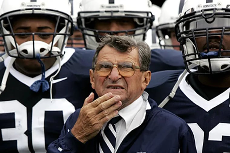 Joe Paterno passed away Sunday at the age of 85.  (Carolyn Kaster/Associated Press)