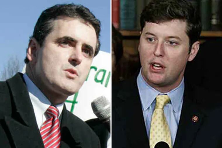 Republican and former Congressman Mike Fitzpatrick (left) and Democratic U.S. Rep. Patrick Murphy (right). (File Photos)