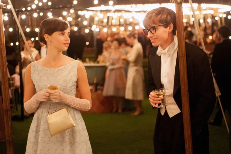 In the beginning: Felicity Jones as Jane Wilde and Eddie Redmayne as Stephen Hawking in &quot;The Theory of Everything.&quot;