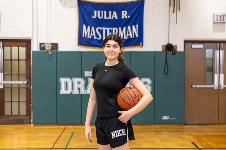 Junior Jocelyn Goldstein, 17, poses for a portrait at Masterman High School on Feb. 22.