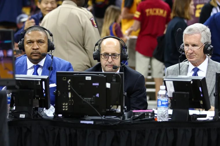 (From left) Mark Jackson, Jeff Van Gundy, and Mike Breen return to ABC to call the 2019 NBA Finals between the Toronto Raptors and the Golden State Warriors.