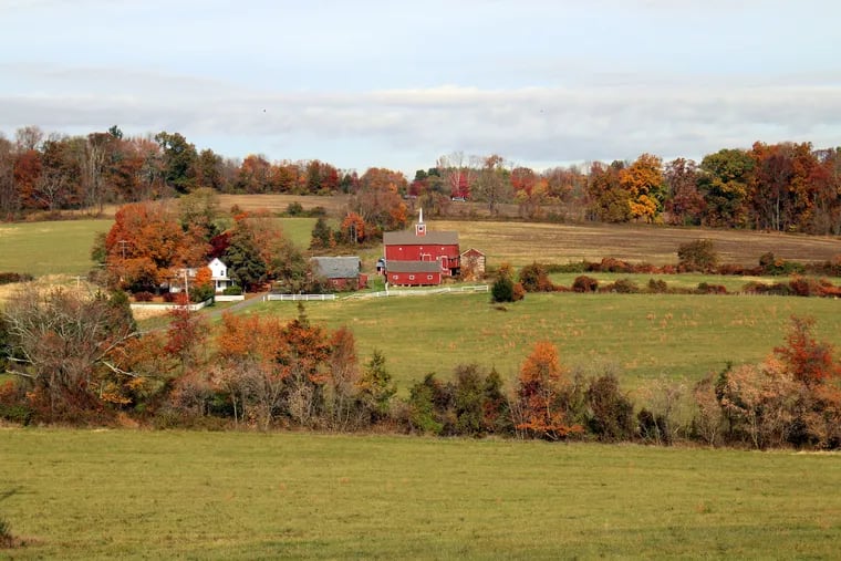 The state-preserved Fisher farm near the Wickecheoke Creek in Delaware Township, Hunterdon County, N.J. A proposed pipeline from PennEast would cut through 42 state-preserved properties.