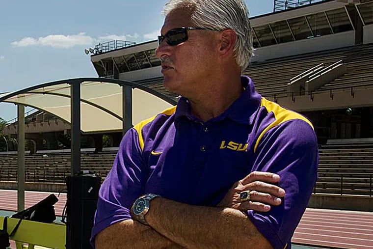 "There is no such thing," said LSU track coach Dennis Shaver about the flawless relay. (Stacy Kranitz/AP)