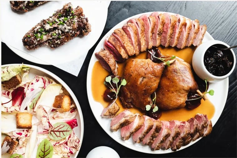 Order the whole duck at Forsythia for a modern French splurge