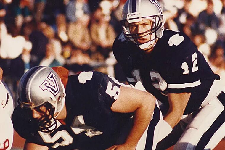 Kirk Schulz quarterbacked the Wildcats in the mid-1980s. (Photo via Villanova University)