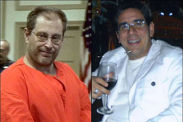 File photos: Nicodemo Scarfo, left, and Salvatore Pelullo of Elkins Park were convicted of racketeering, accused of defrauding Texas-based FirstPlus Financial Group out of millions of dollars. (Andy Ritchie/Staff/File photos)