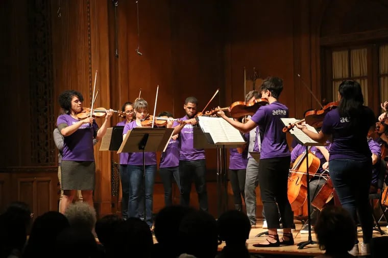 The Sphinx Virtuosi on a visit to the Curtis Institute of Music in October.