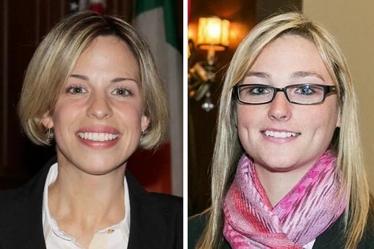 Democrat Sarah Del Ricci (left) and Republican Martina White (right) face off on Tuesday in a special election to fill the vacant seat in state House's 170th District.