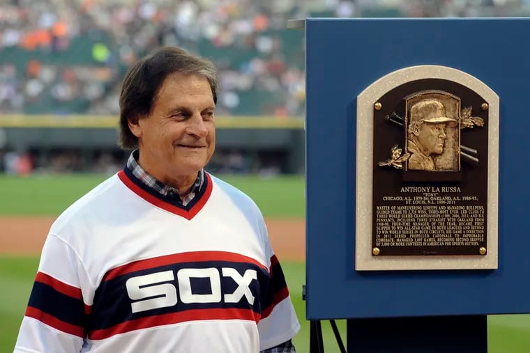 Tony La Russa was inducted into baseball's Hall of Fame in 2014.