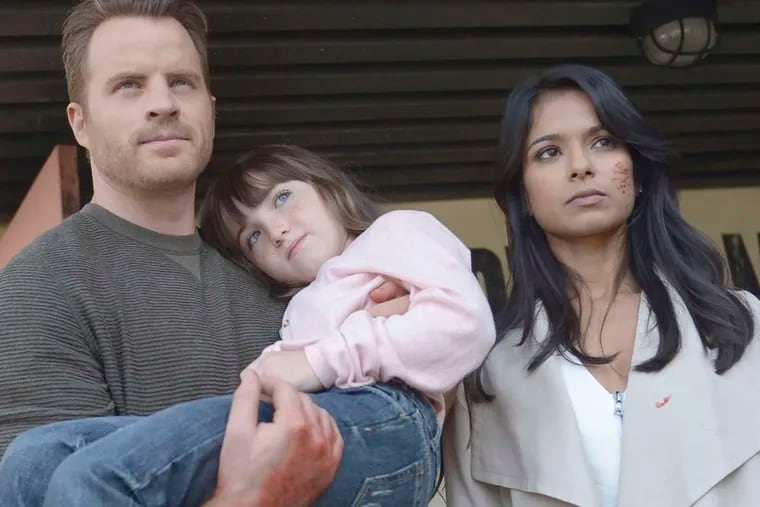 "Second Chance" with (from left) Rob Kazinsky, Kennedi Clements, and Dilshad Vadsaria.