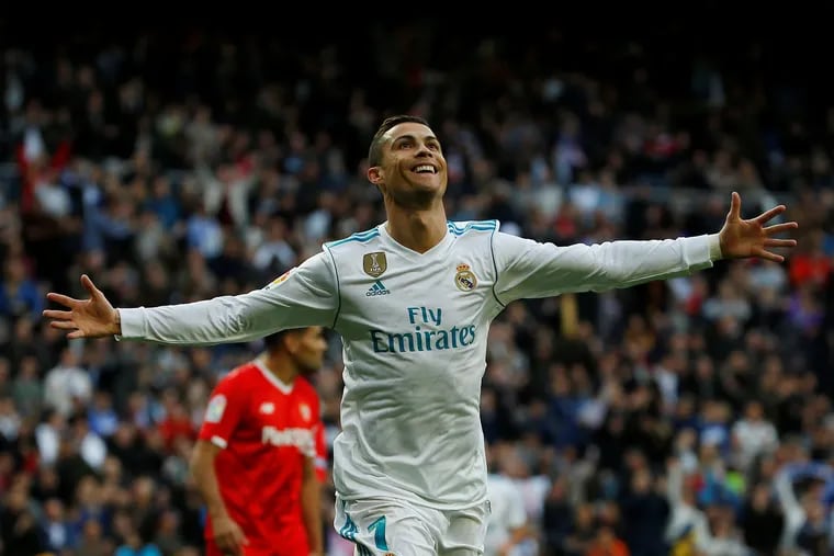 Real Madrid’s Cristiano Ronaldo celebrates scoring their second goal. Real Madrid is televised in the United States on beIN Sports. But it's not carried on Xfinity.