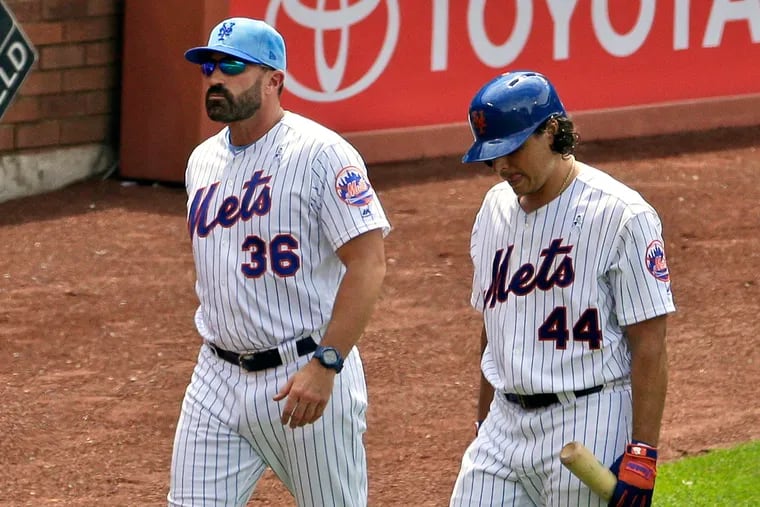When it comes to disarray, manager Mickey Callaway, pitcher Jason Vargas (44), and the Mets lead the National League East.