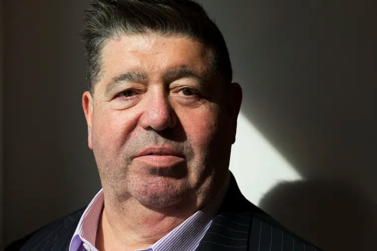 FILE - In this Sept. 24, 2018, file photo, Rob Goldstone poses for photographs, in New York. Goldstone, who brokered a meeting between the Trump campaign and a Russian lawyer, says Robert Mueller’s Russia probe wasn’t a “witch hunt.” (AP Photo/Mark Lennihan)