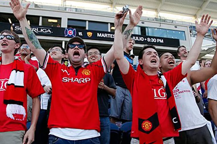 Manchester United and its fans will be filling up Lincoln Financial Field for the match against the Union. (AP Photo/Nam Y. Huh)