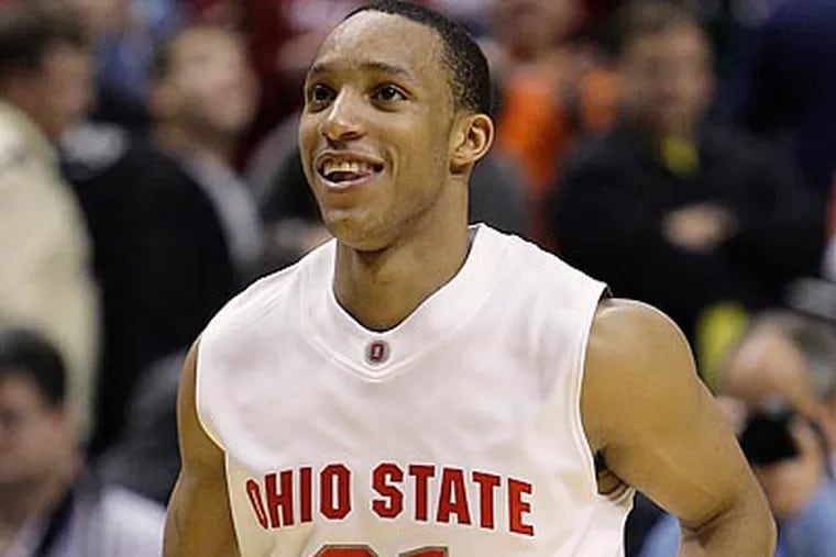 Evan Turner will work out for the 76ers tomorrow at PCOM. (Michael Conroy/AP file photo)