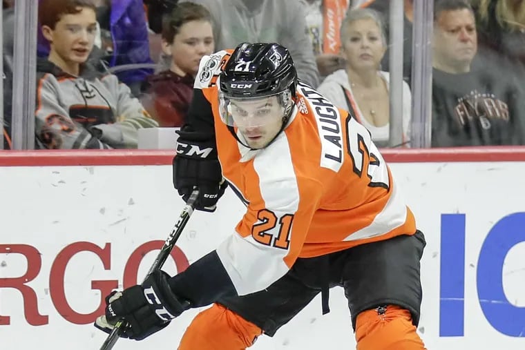 Flyers center Scott Laughton grew up 25 minutes outside of Toronto and said Roy Halladay was his favorite player when he was a youngster.