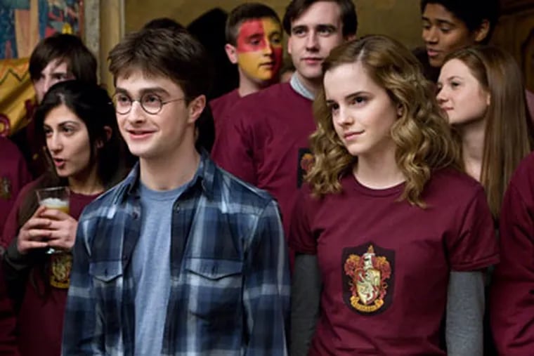 Daniel Radcliffe is Harry and Emma Watson is Hermione in "Harry Potter and the Half-Blood Prince."