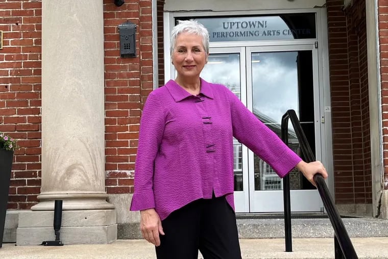 Pictured is Carmen Khan, the first Artistic Director of Uptown! Knauer Performing Arts Center in West Chester. She is outside the Chester County Performing Arts space.