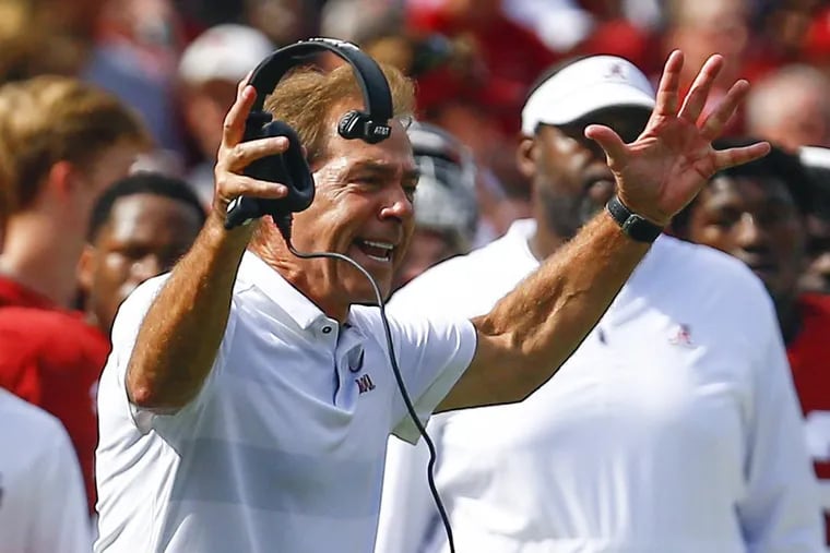 Alabama's Nick Saban tops FCS coaches in another statistic, one related to golf.