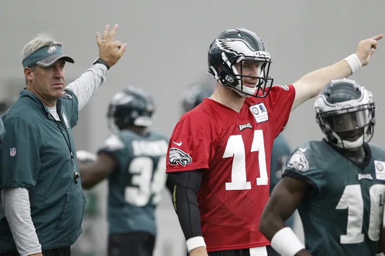 Doug Pederson can't wait to see how well Carson Wentz does when he plays in the second half against Tampa Bay on Thursday night.