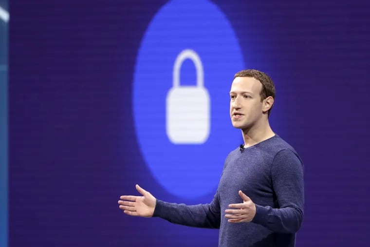 Facebook CEO Mark Zuckerberg makes the keynote speech at F8, Facebook's developer conference in San Jose.