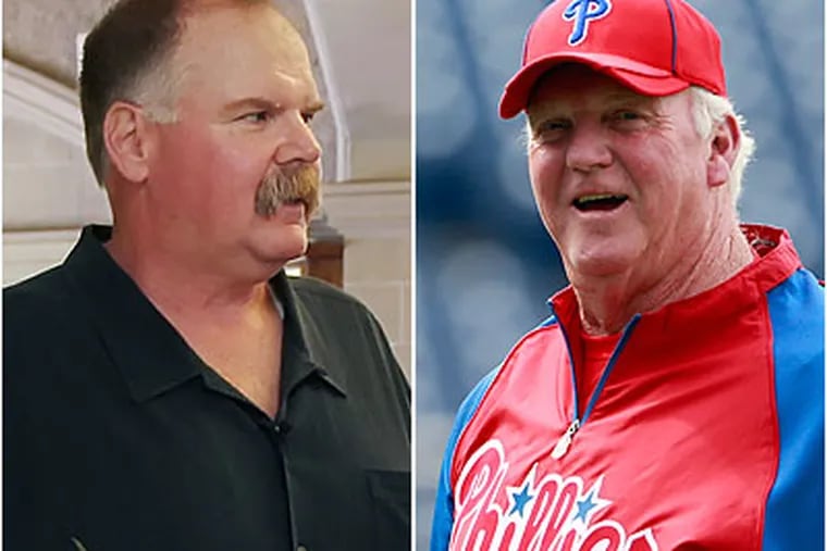Andy Reid and Charlie Manuel have been the subjects of many Don McKee columns over the years. (File photos)