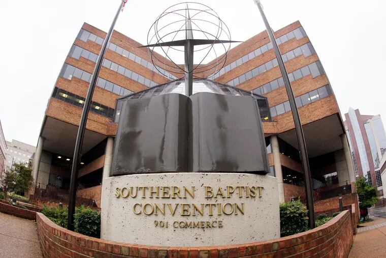 The headquarters of the Southern Baptist Convention is shown in Nashville, Tenn.