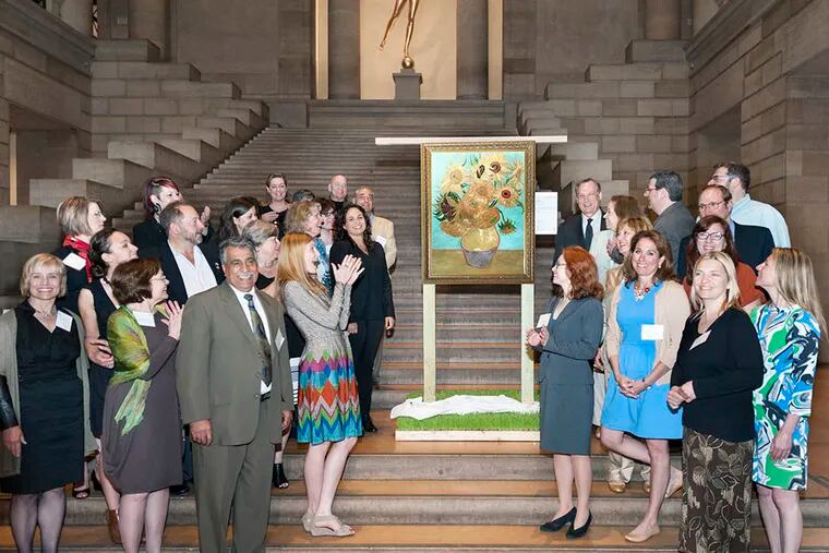 Community leaders from around the region pause during a tour of the galleries at the Philadelphia Museum of Art. (CONSTANCE MENSH / Philadelphia Museum of Art)