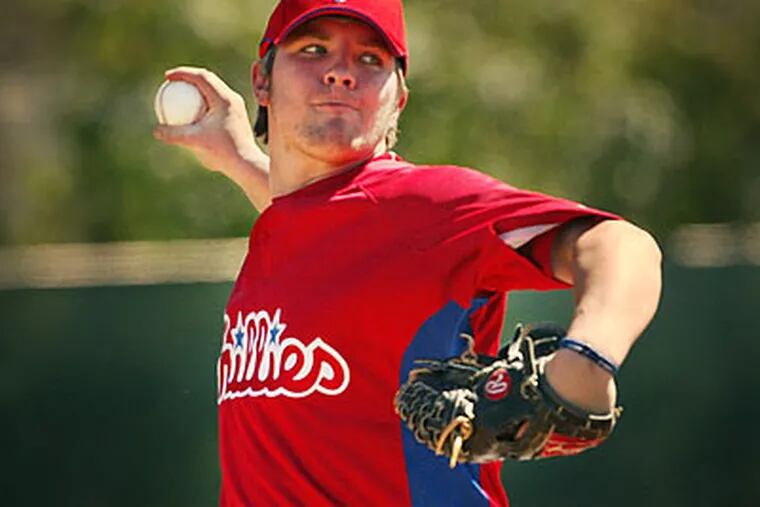 The Phillies had to give up highly-touted pitching prospect Kyle Drabek to land Roy Halladay. (Alejandro A. Alvarez/Staff file photo)