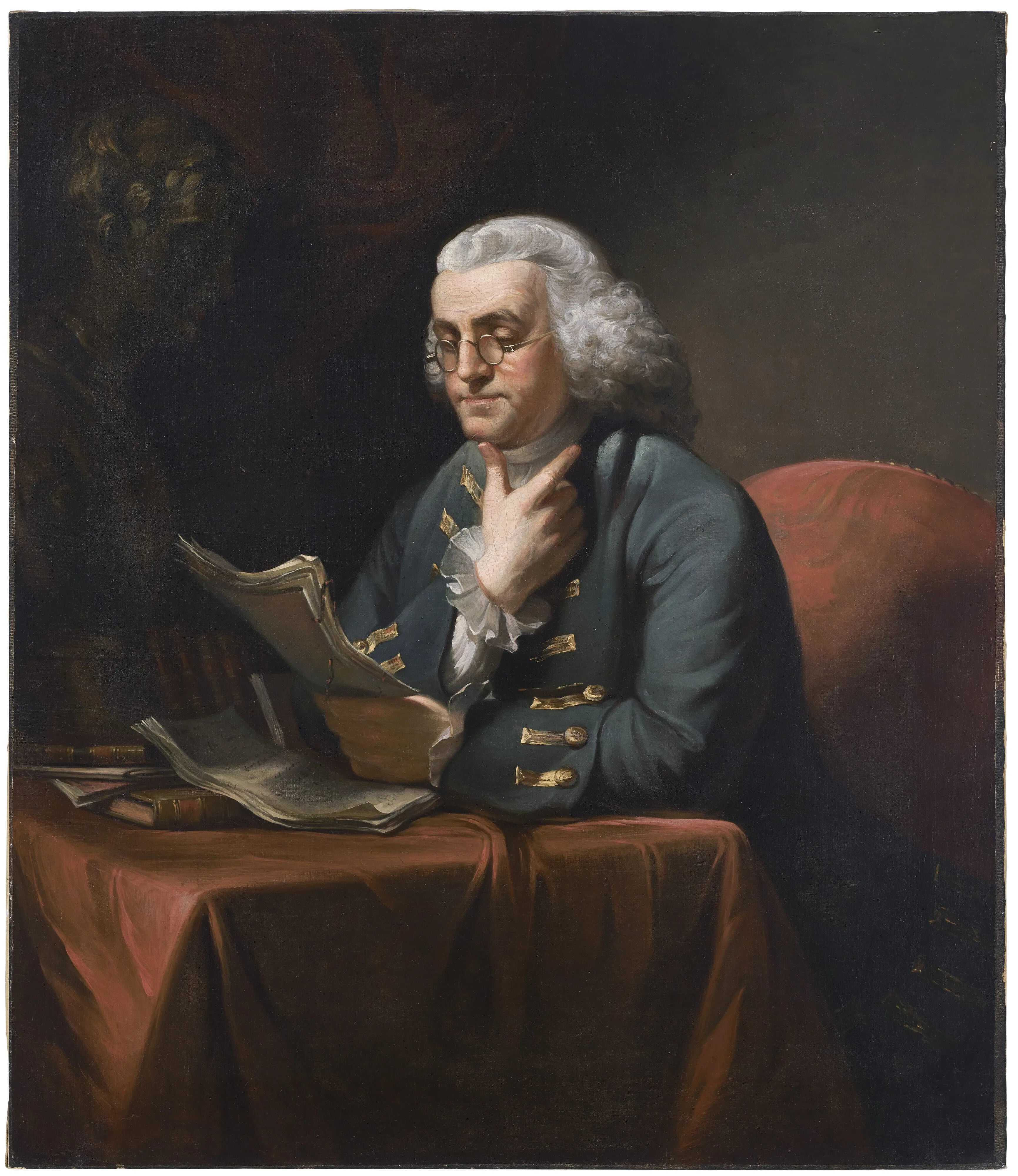 Ben Franklin's descendants and Christie's are auctioning a portrait of him