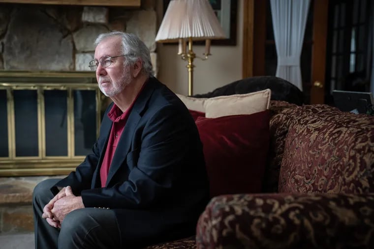 Daniel Mullen, 75, at his home in Media. After voting for Trump in 2016 and 2020, Mullen grew increasingly frustrated by Trump’s false election claims and his handling of the Capitol attack. He changed his party registration from Republican to independent.