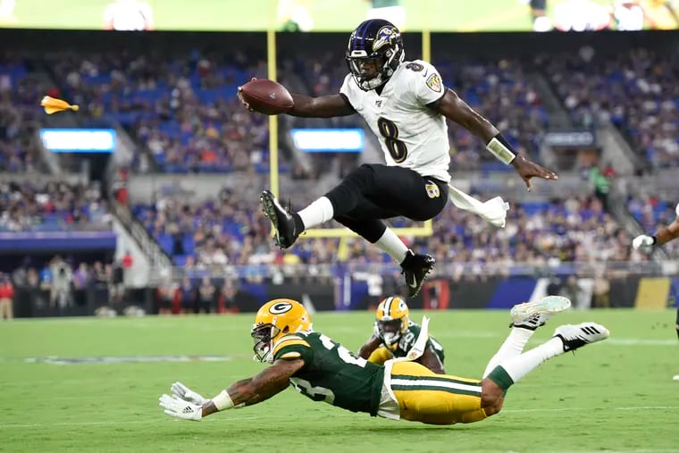 The Eagles have been torched by pocket passers Jared Goff and Ben Roethlisberger this season. Baltimore's Lamar Jackson offers a whole new set of headaches for the defense to deal with.