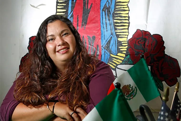 Erika Almiron, director of Juntos, is one of the organizers for the 100 Women, 100 Miles March that will end in Washington DC when the Pope is scheduled to speak to both Houses of Congress. ( Michael Bryant / Staff Photographer )