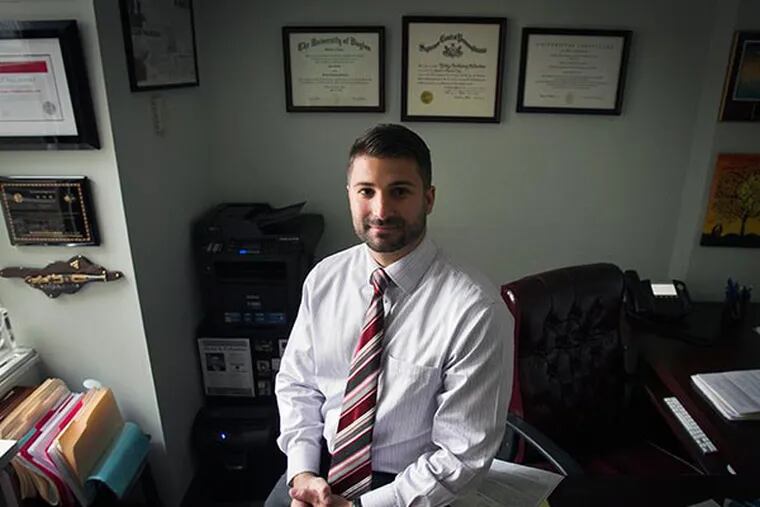 Immigration attorney Ricky Palladino at his office at Solow, Isbell & Palladino in Philadelphia on Monday, December 2, 2013. ( ALEJANDRO A. ALVAREZ / STAFF PHOTOGRAPHER )