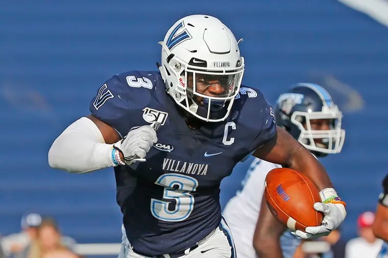 Villanova running back Justin Covington was looking forward to showing pro football scouts that he can play for pay. Now, he's not sure he'll get that chance.