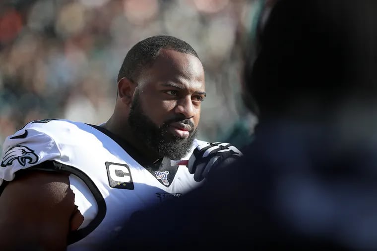 Fletcher Cox shared on social media that he was relieved not to have been traded by the Eagles on Tuesday.