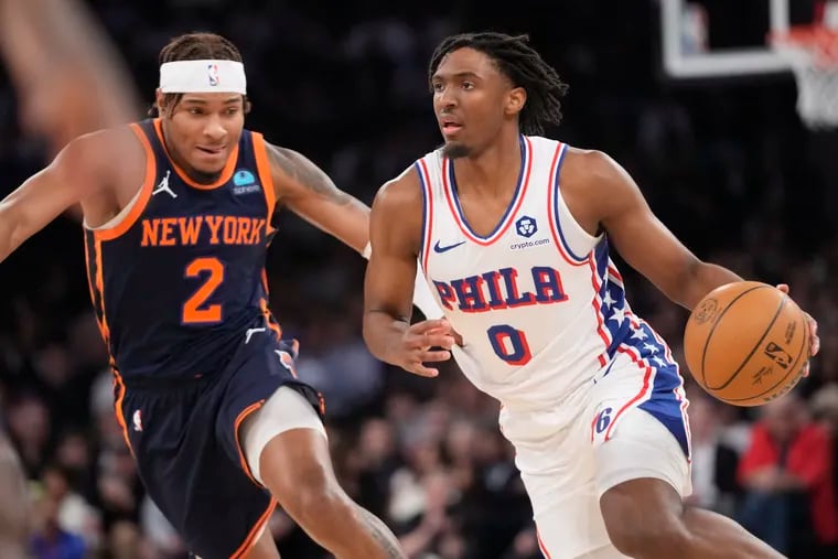 Tyrese Maxey scored 17 points in his return to the Sixers on Tuesday against the Knicks.