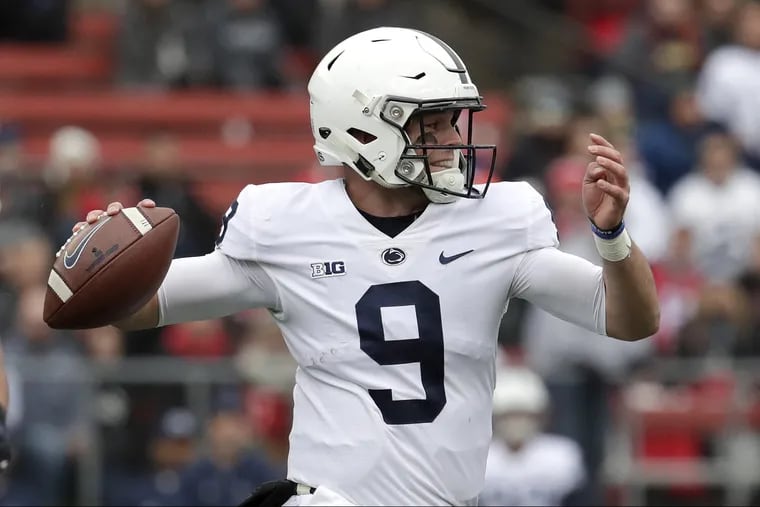 Penn State quarterback Trace McSorley hasn't put up the numbers that he compiled the last two seasons.